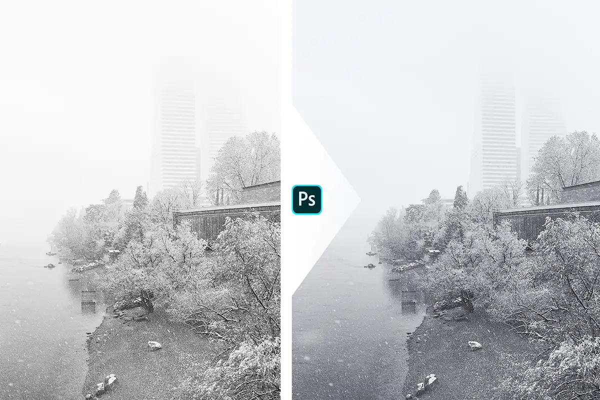 Transformation of an Image by using Blend-If in Photoshop